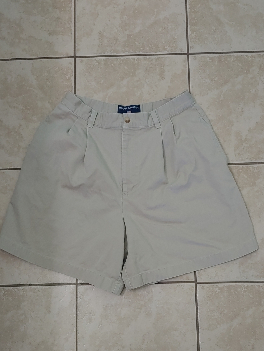 Vintage Polo Ralph Lauren Shorts Women's Khaki Chino Size 10